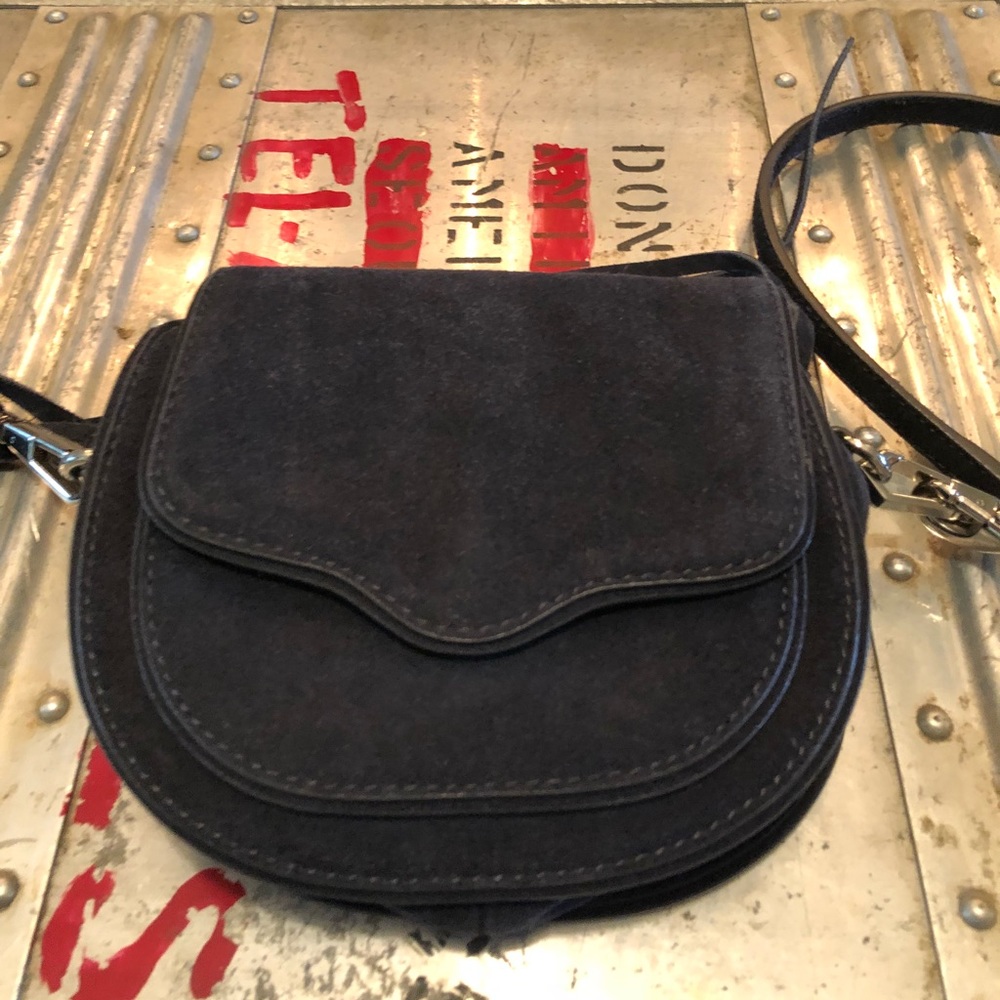 Rebecca Minkoff navy suede crossbody